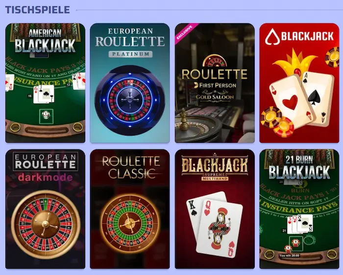 Spin Rollz Casino tisch